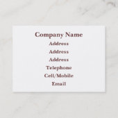 ORANGUTAN VISITENKARTE (Rückseite)