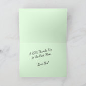 Orangutan wirft Muttertagskarte auf Karte (Innenseite)