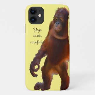 Orangutan Yoga im Regenwald Case-Mate iPhone Hülle