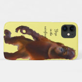 Orangutan Yoga im Regenwald Case-Mate iPhone Hülle (Rückseite (Horizontal))