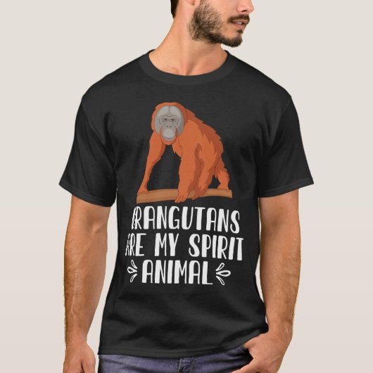 Orangutane sind mein Geistertier T-Shirt (Vorderseite)