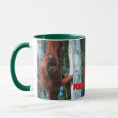 Orangutans Ich mag Rotkehlchen Tasse (Links)