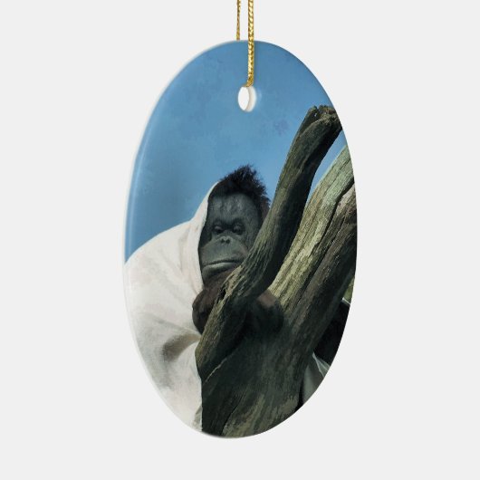 ORANGUTANS KERAMIKORNAMENT (Rechts)