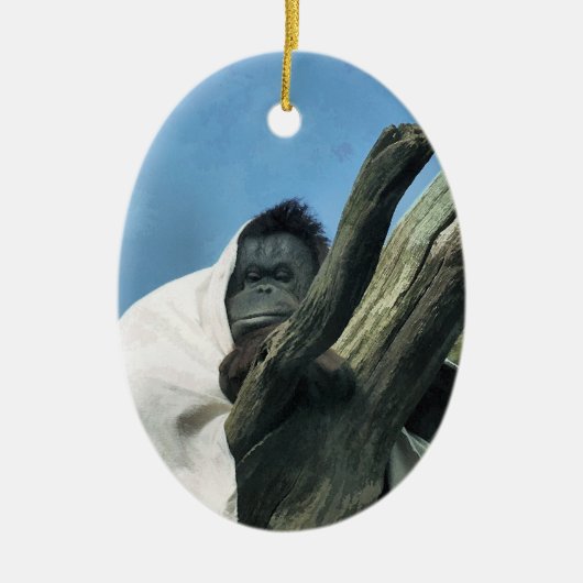 ORANGUTANS KERAMIKORNAMENT (Vorne)