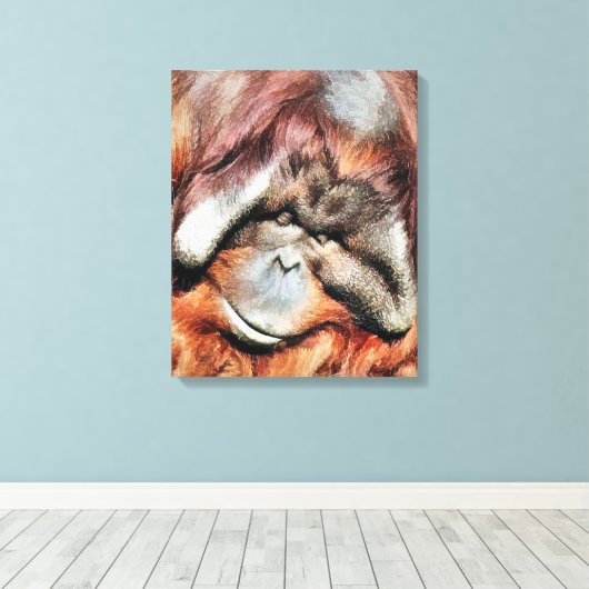 ORANGUTANS LEINWANDDRUCK (Insitu (Holzboden))