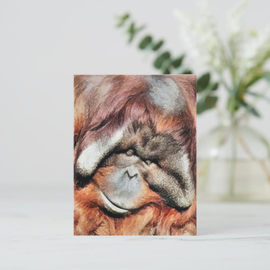 ORANGUTANS POSTKARTE (Stehend Vorderseite)