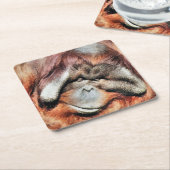 ORANGUTANS RECHTECKIGER PAPPUNTERSETZER (angewinkelt)