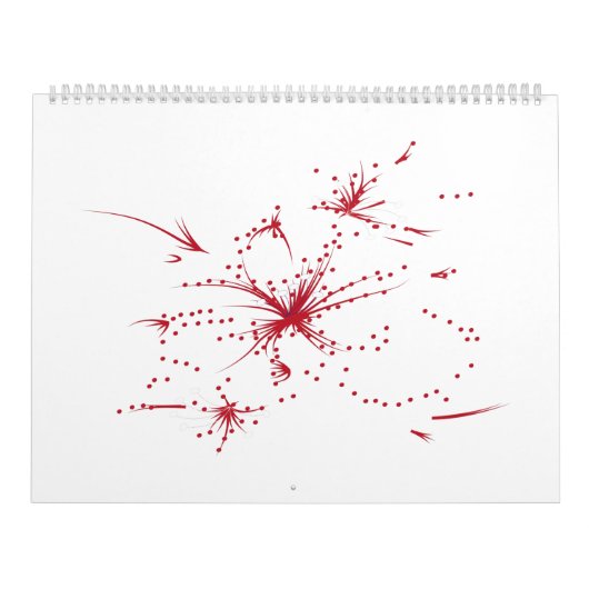 Orangy Red, Cyan und Magenta dot Kalender (Titelbild)