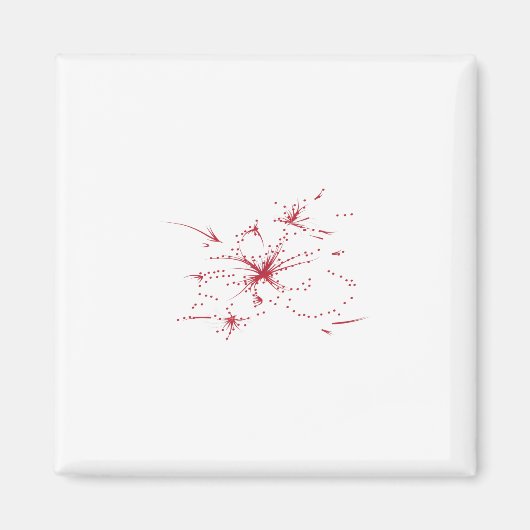 Orangy Red, Cyan und Magenta dot Magnet (Vorne)