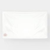 Orangy Red dekorative Design Vinyl Banner (Horizontal)