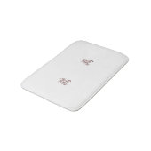 Orangy Red Dekordesign Badematte (Schrägansicht)