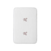 Orangy Red Dekordesign Badematte (Vorderseite Vertikal)