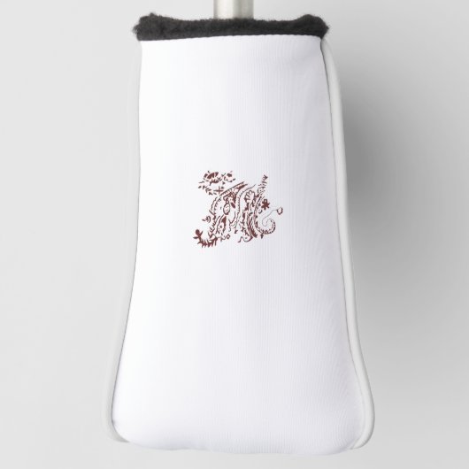 Orangy Red Dekordesign Golf Headcover (Rotieren 90)