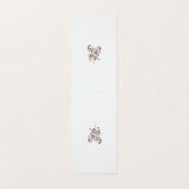 Orangy Red Dekordesign Visitenkarten (Außenseite Aufgefaltet)