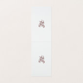 Orangy Red Dekordesign Visitenkarten (Innenseite Aufgefaltet)