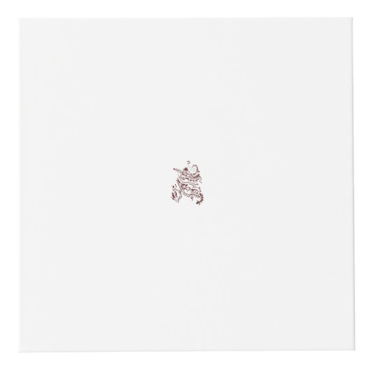 Orangy Red Dekordesign Würfel (Vorderseite)