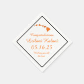 Oranhawaiianische Abschluss-Papierservietten Serviette (Ecke)