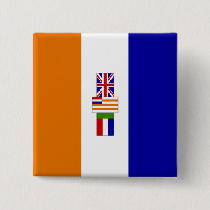 Oranje-blanje-blou Button