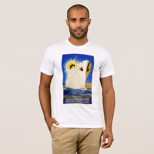 Oranje ~ Nederland Line T-Shirt (Vorne ganz)