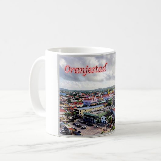 Oranjestad - Aruba Kaffeetasse (Vorderseite Links)