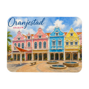 Oranjestad Aruba Karibikinsel Reise Souvenir Magnet