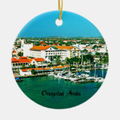 Oranjestad Aruba Keramik Ornament (Vorne)