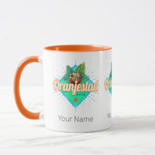 Oranjestad Aruba Retro Vintages Karibisches Souven Tasse