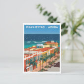 Oranjestad Aruba Vintag Postkarte (Stehend Vorderseite)