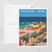 Oranjestad Aruba Vintag Postkarte (Vorne/Hinten)