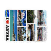 Oranjestad - I Liebe - Aruba - Magnet (Horizontal)