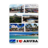Oranjestad - I Liebe - Aruba - Magnet (Vertikal)