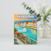 Oranjestad Postkarte (Stehend Vorderseite)