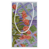 ORANTÜPPEN MIT LILA LATTICE GIFT BAG KLEINE GESCHENKTÜTE (Rückseite)