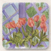 ORANTÜPPEN MIT LILA LATTICE-UNTERSETZER GETRÄNKEUNTERSETZER (Vorderseite)