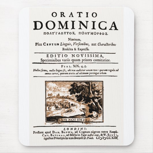 Oratio Dominica Mousepad (Vorne)