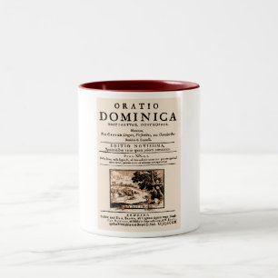 Oratio Dominica Zweifarbige Tasse