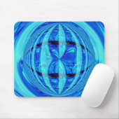 Orb Blue Mousepad (horizontal) (Mit Mouse)