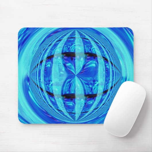 Orb Blue Mousepad (horizontal) (Mit Mouse)