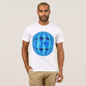Orb Blue Round T - Shirt weiß (Vorne ganz)