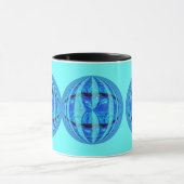Orb Blue Round Tasse Blue (Zentrum)