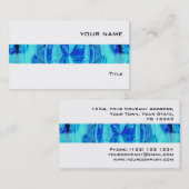 Orb Blue Stripe Visitenkarte weiß (Vorne/Hinten)