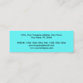 Orb Blue Visitenkarte Blue Skinny (Rückseite)