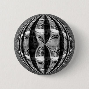 Orb-Chrom-Schwarz-Taste rund Button