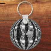 Orb 'Chrome' Black Schlüsselanhänger (Vorderseite)