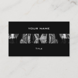 Orb Chrome Black Stripe Visitenkarte schwarz