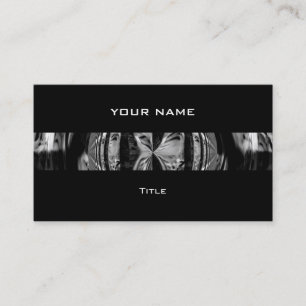 Orb Chrome Black Stripe Visitenkarte schwarz