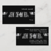 Orb Chrome Black Stripe Visitenkarte schwarz (Vorne/Hinten)