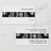 Orb Chrome Black Stripe Visitenkarte weiß (Vorne/Hinten)