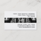 Orb Chrome Black Stripe Visitenkarte weiß (Rückseite)