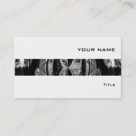 Orb Chrome Black Stripe Visitenkarte weiß